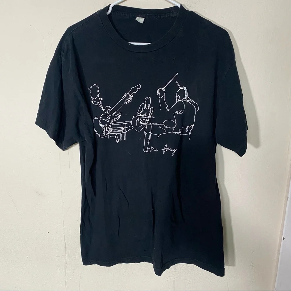 The Fray Black and White Concert Music Band Tee Size Small